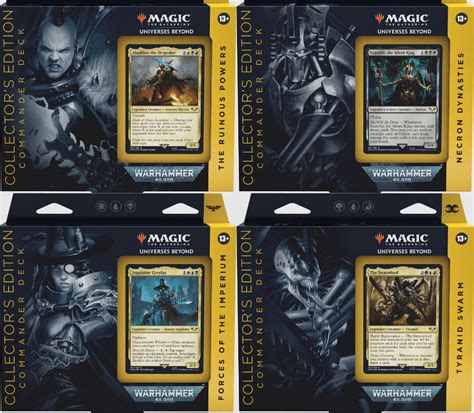 Secure magic commander card assortments